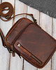 torby i nerki męskie Saszetka męska skórzana na ramię brązowa mała funkcjonalna IM-02-BR 2