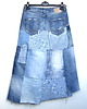 spódnice maxi Patchworkowa spódnica jeans r. 40 2