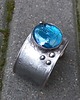 bransoletki wire wrapping Na niebiesko - bransoletka regulowana 3