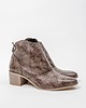 botki damskie BOTKI KWOBOJKI NA 5 CM KLOCKU - SKÓRA NATURALNA - MODEL 483 - K.  MARMUR 1