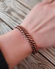 bransoletki wire wrapping Bransoletka miedziana Splot Odwagi 2