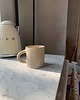 kubki i filiżanki Duży Ceramiczny Kubek Handmade 420 ml Beżowy ze Świnkami 4