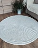 dywany Dywan okrągły ze sznurka bawełnianego szydełkowy 125cm 4