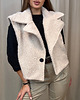 kamizelki damskie Kamizela jesienna Beige 1