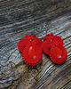 kolczyki soutache Czerwone kolczyki soutache 3