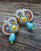 kolczyki soutache Etniczne kolczyki soutache 1