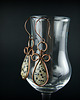 kolczyki wire wrapping Kolczyki wire wrapping z jaspisem dalmatyńskim 4