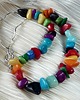 korale Boho style naszyjnik bajecznie kolorowy Uroczy prezent  handmade 2