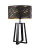 lampy stołowe Piękna lampa stołowa do salonu z designerskim kloszem THOR MARMUR 6