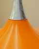 lampy wiszące Duńska lampa wisząca z lat 60. z pomarańczowym kloszem 2