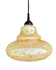 lampy wiszące Szklana opalizująca lampa wisząca, Narva Leuchen, Niemcy, lata 70. 7