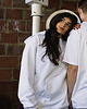 bluzy męskie Bluza z kapturem OVERSIZE Flow White 2