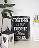 inne Typografia na sklejce TOGETHER 1