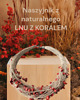 naszyjniki - inne Naszyjnik z lnu z KORALEM 1