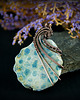 wisiory Koral fossil wisiorek wire wrapping 6