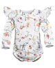 body i śpiochy niemowlęce Body niemowlęce CAMILLA organic z długim rękawem garden 1