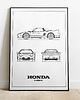 plakaty Plakat Legendy Motoryzacji - Honda NSX 1