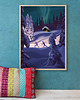 plakaty Zorza polarna Aurora borealis - plakat narciarski 3