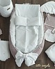 kocyki, kołderki, pościel dla dzieci Dwustronny rożek niemowlęcy bawełniany 4