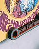 Ozdoby na ścianę Now playing- bio uchwyt / wieszak ścienny na płyty winyle w stylu retro 1