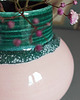 wazony Ceramiczny wazon blady róż i szmaragd 2
