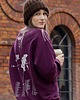 bluza bez kaptura damska Zaznacz odwiedzone państwa - bakłażanowa bluza dla podróżnika bez kaptura 1