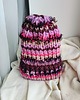 czapki damskie Wełniana kolorowa czapka na drutach WOOLLY pink bubble 3