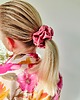 gumki do włosów Gumka jedwabna, scrunchie, frotka truskawkowy róż MAXI 1