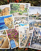 grafiki i ilustracje Malta w akwareli - zestaw 10 grafik 15x23 cm zestaw 2 4