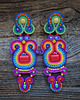 kolczyki soutache Duże i kolorowe kolczyki sutasz 4