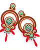 kolczyki soutache Jesienne boho kolczyki 4 4