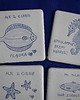 podkładki do kuchni Kafle ręcznie malowane- podkładki ceramiczne flądra śledzie 1
