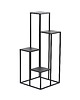 kwietniki Kwietnik Metalowy Stojak na kwiaty METALLO 88cm czarny LOFT 2