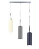 lampy wiszące 3-punktowa lampa wisząca do kuchni z abażurami w kształcie tuby BORNEO 1
