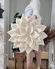 makramy Kwiat makrama ecru, dekoracja boho na ścianę 3D xxl, natural 3