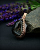 wisiory Agat z druzą wisiorek wire wrapping 4