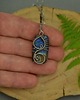 wisiory Wisior kolorowy labradoryt drzewo życia wire wrapping 3