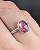 pierścionki srebrne Pierścionek rasberry różowy turmalin 5