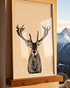 plakaty PLAKAT skandynawski z jeleniem JELEŃ renifer 1