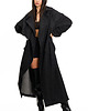 płaszcze damskie Trencz maxi oversize denim washed black 8