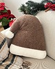 dekoracje świąteczne Poduszka W Kształcie Czapki Mikołaja Brązowa Boucle 1