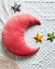 poduszki do pokoju dziecka Poduszka Księżyc ciepły róż 2