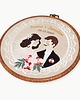 Ślub - inne Personalizowana pamiątka ślubna/rocznicowa, haft w oprawie vintage 4
