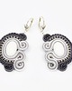kolczyki soutache Sutaszowe kolczyki SNOW 1