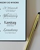 stemple Personalizowany drewniany stempel z adresem - styl elegancki 3