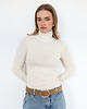 swetry damskie  Golf Simple merino kremowy 1