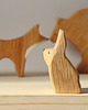 klocki i zabawki drewniane Leśne zwierzęta - zestaw drewnianych zabawek - Niedźwiedź, Lis, Zając 3