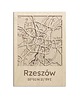 obrazy Mapa z ulicami RZESZÓW Obraz drewniany na ścianę 1