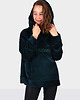bluza bez kaptura damska Welurowa bluza HugMe made by 7084 2