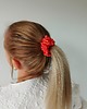 gumki do włosów Satynowa gumka satynowa scrunchie owijka frotka pomarańcz MINI 2